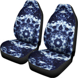 Blue Winter Mandala Print Universal Fit Car Seat Covers 102422