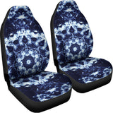 Blue Winter Mandala Print Universal Fit Car Seat Covers 102422