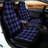 Blue Yellow And Black Plaid Print Universal Fit Car Seat Covers 102422