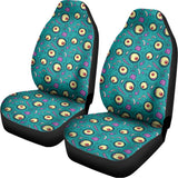 Blue Zombie Pattern Print Universal Fit Car Seat Covers 102422