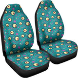 Blue Zombie Pattern Print Universal Fit Car Seat Covers 102422