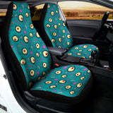 Blue Zombie Pattern Print Universal Fit Car Seat Covers 102422