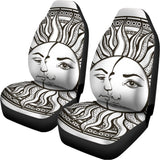 Bohemian Celestial Sun And Moon Print Universal Fit Car Seat Covers 102422