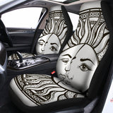 Bohemian Celestial Sun And Moon Print Universal Fit Car Seat Covers 102422