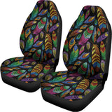 Bohemian Feather Pattern Print Universal Fit Car Seat Covers 102422