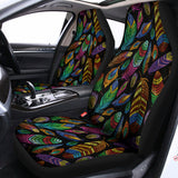 Bohemian Feather Pattern Print Universal Fit Car Seat Covers 102422