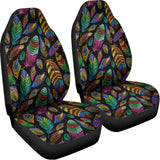 Bohemian Feather Pattern Print Universal Fit Car Seat Covers 102422