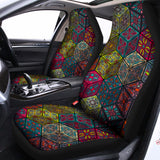 Bohemian Indian Box Pattern Print Universal Fit Car Seat Covers 102422