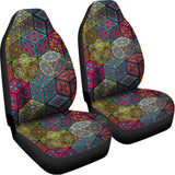 Bohemian Indian Box Pattern Print Universal Fit Car Seat Covers 102422