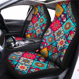 Bohemian Indian Mandala Patchwork Print Universal Fit Car Seat Covers 102422