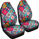Bohemian Indian Mandala Patchwork Print Universal Fit Car Seat Covers 102422