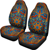 Bohemian Indian Mandala Pattern Print Universal Fit Car Seat Covers 102422