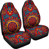 Bohemian Native Mandala Pattern Print Universal Fit Car Seat Covers 102422