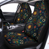 Bohemian Owl Pattern Print Universal Fit Car Seat Covers 102422