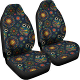 Bohemian Owl Pattern Print Universal Fit Car Seat Covers 102422