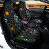 Bohemian Owl Pattern Print Universal Fit Car Seat Covers 102422
