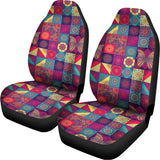 Bohemian Patchwork Pattern Print Universal Fit Car Seat Covers 102422