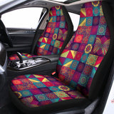 Bohemian Patchwork Pattern Print Universal Fit Car Seat Covers 102422