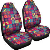Bohemian Patchwork Pattern Print Universal Fit Car Seat Covers 102422