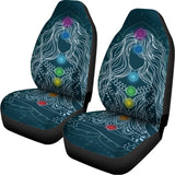 Bohemian Seven Chakras Print Universal Fit Car Seat Covers 102422