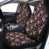 Boho Deer Skull Pattern Print Universal Fit Car Seat Covers 102422