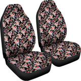 Boho Deer Skull Pattern Print Universal Fit Car Seat Covers 102422