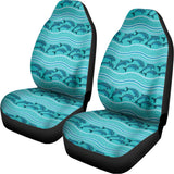 Boho Dolphin Pattern Print Universal Fit Car Seat Covers 102422