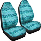Boho Dolphin Pattern Print Universal Fit Car Seat Covers 102422