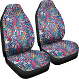 Boho Feather Pattern Print Universal Fit Car Seat Covers 102422