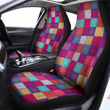 Boho Mandala Patchwork Pattern Print Universal Fit Car Seat Covers 102422