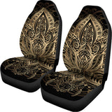 Boho Spiritual Lotus Print Universal Fit Car Seat Covers 102422