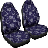 Boho Sun And Moon Pattern Print Universal Fit Car Seat Covers 102422