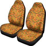 Bonwire Kente Pattern Print Universal Fit Car Seat Covers 102422