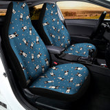 Boston Terrier With Glasses Print Universal Fit Car Seat Covers 102422