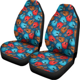 Boxing Gloves Pattern Print Universal Fit Car Seat Covers 102422