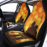 Brave Firefighter Painting Print Universal Fit Car Seat Covers 102422