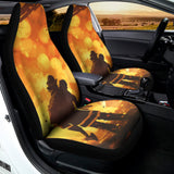 Brave Firefighter Painting Print Universal Fit Car Seat Covers 102422