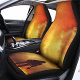 Brave Firefighter With Axe Print Universal Fit Car Seat Covers 102422