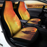 Brave Firefighter With Axe Print Universal Fit Car Seat Covers 102422