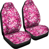 Breast Cancer Awareness Symbol Print Universal Fit Car Seat Covers 102422