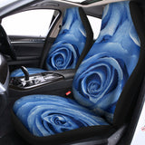 Bright Blue Rose Print Universal Fit Car Seat Covers 102422