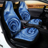 Bright Blue Rose Print Universal Fit Car Seat Covers 102422