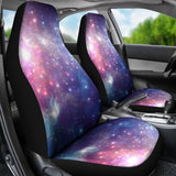 Bright Red Blue Stars Galaxy Space Print Universal Fit Car Seat Covers 102422