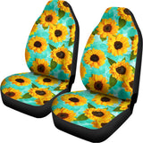 Bright Sunflower Pattern Print Universal Fit Car Seat Covers 102422