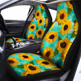 Bright Sunflower Pattern Print Universal Fit Car Seat Covers 102422