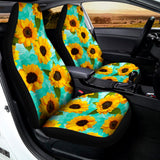 Bright Sunflower Pattern Print Universal Fit Car Seat Covers 102422