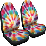 Bright Swirl Tie Dye Print Universal Fit Car Seat Covers 102422