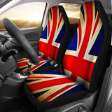 Bright Union Jack British Flag Print Universal Fit Car Seat Covers 102422