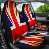 Bright Union Jack British Flag Print Universal Fit Car Seat Covers 102422