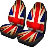 Bright Union Jack British Flag Print Universal Fit Car Seat Covers 102422